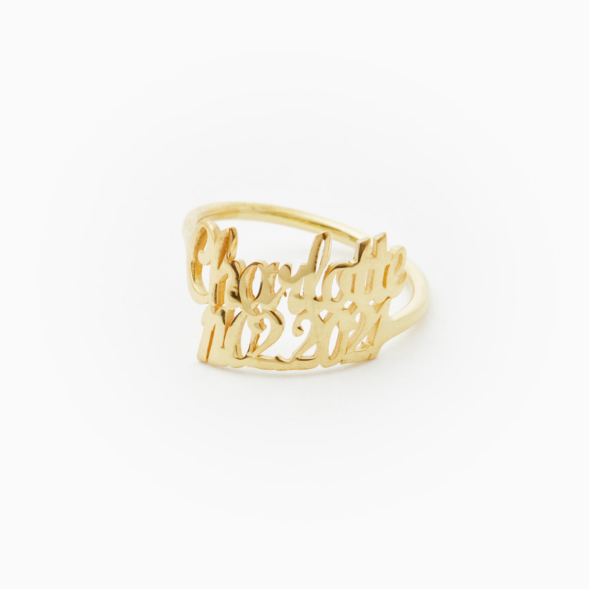 Personalized Double Name Ring – Regium Store