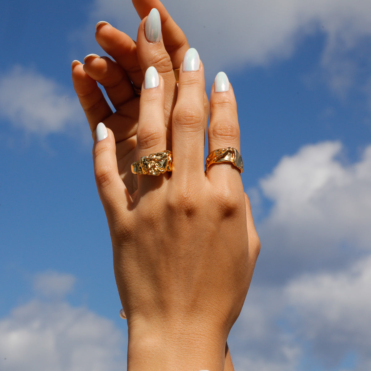 Chunky gold store engagement rings