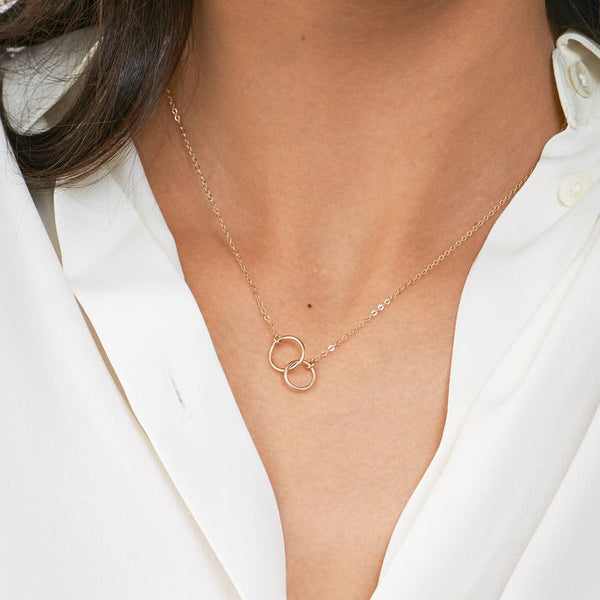 Eternity Interlocking Circle Necklace – Marion Made Jewellery